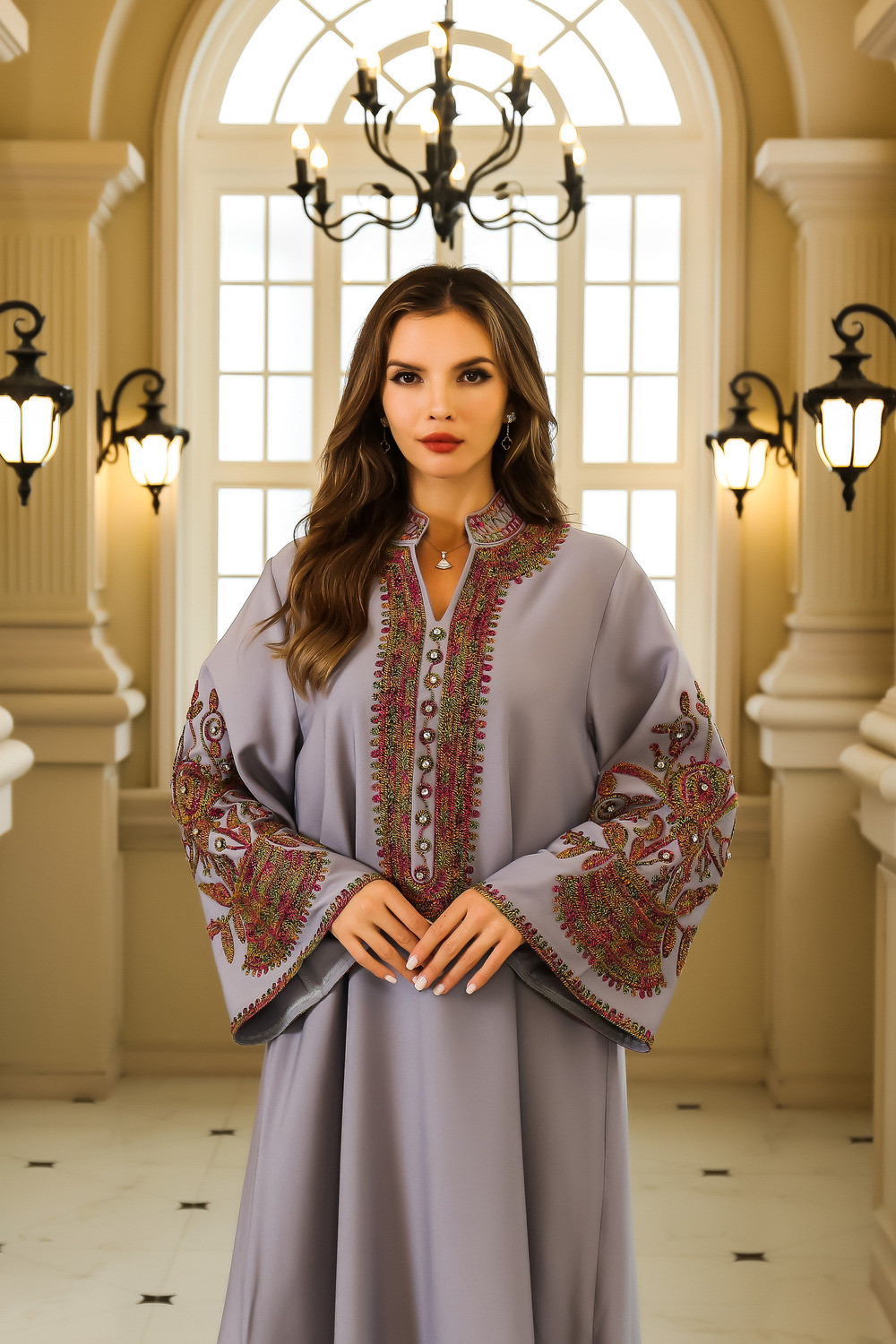 Abaya Élégance Florale - Chic et Confort