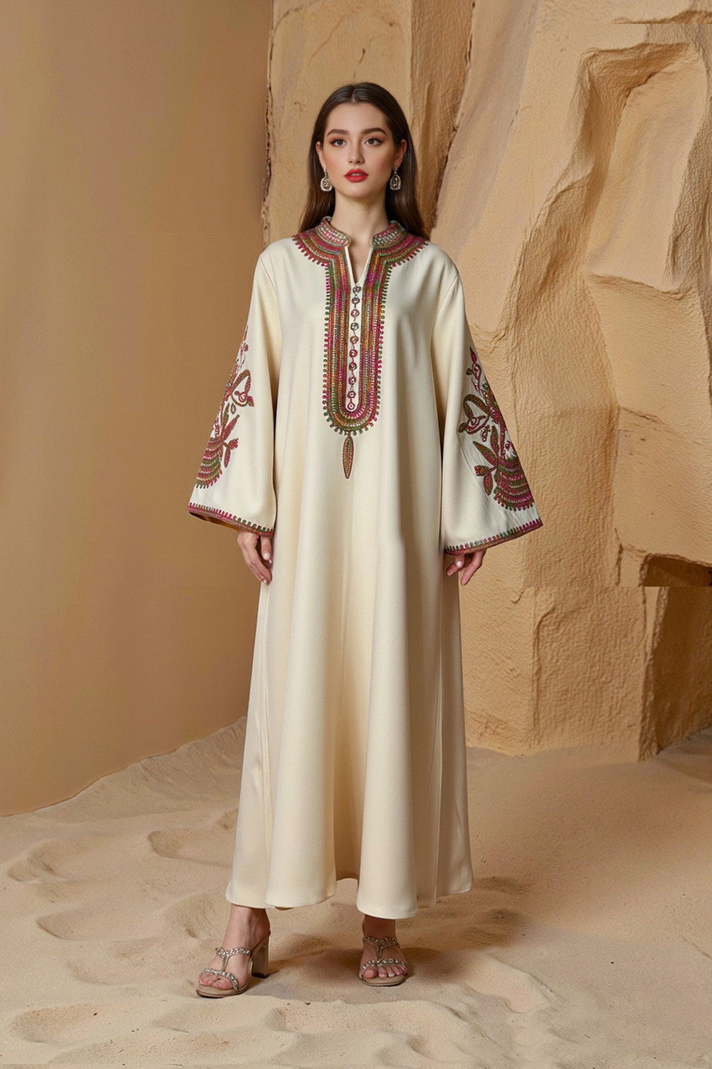 Abaya Élégance Florale - Chic et Confort