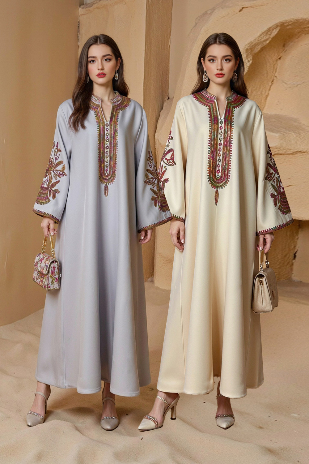Abaya Élégance Florale - Chic et Confort