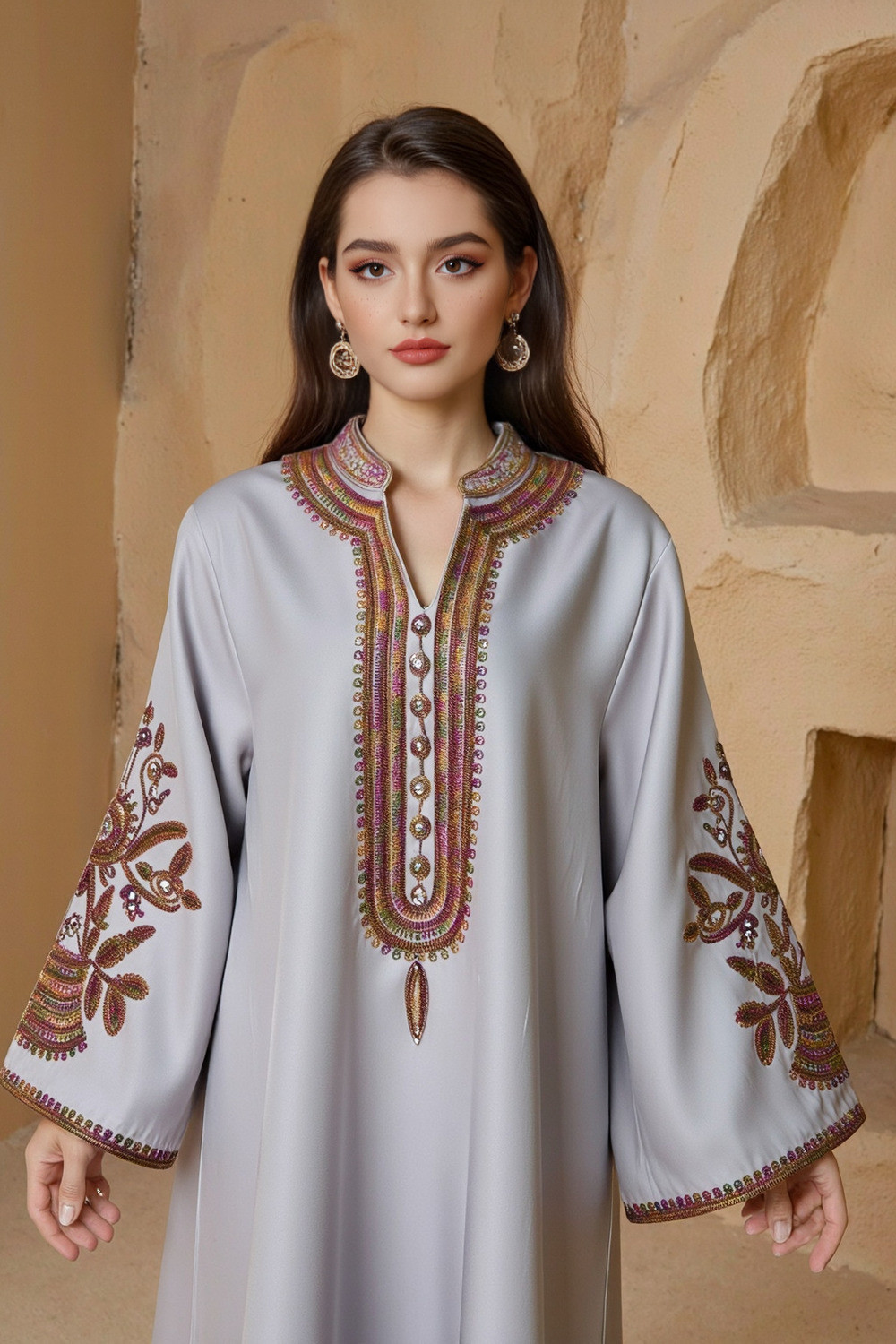 Abaya Élégance Florale - Chic et Confort