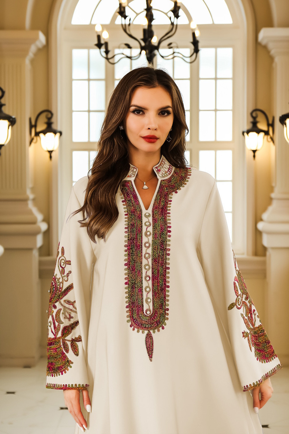 Abaya Élégance Florale - Chic et Confort