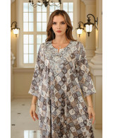 Robe orientale femme Brume Florale – Élégance raffinée