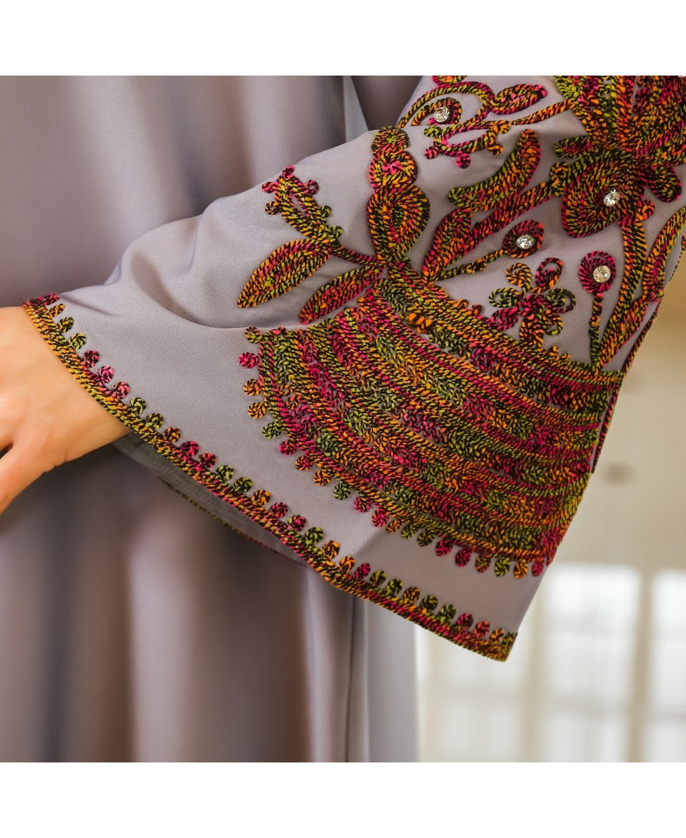 Abaya Élégance Florale vue 8