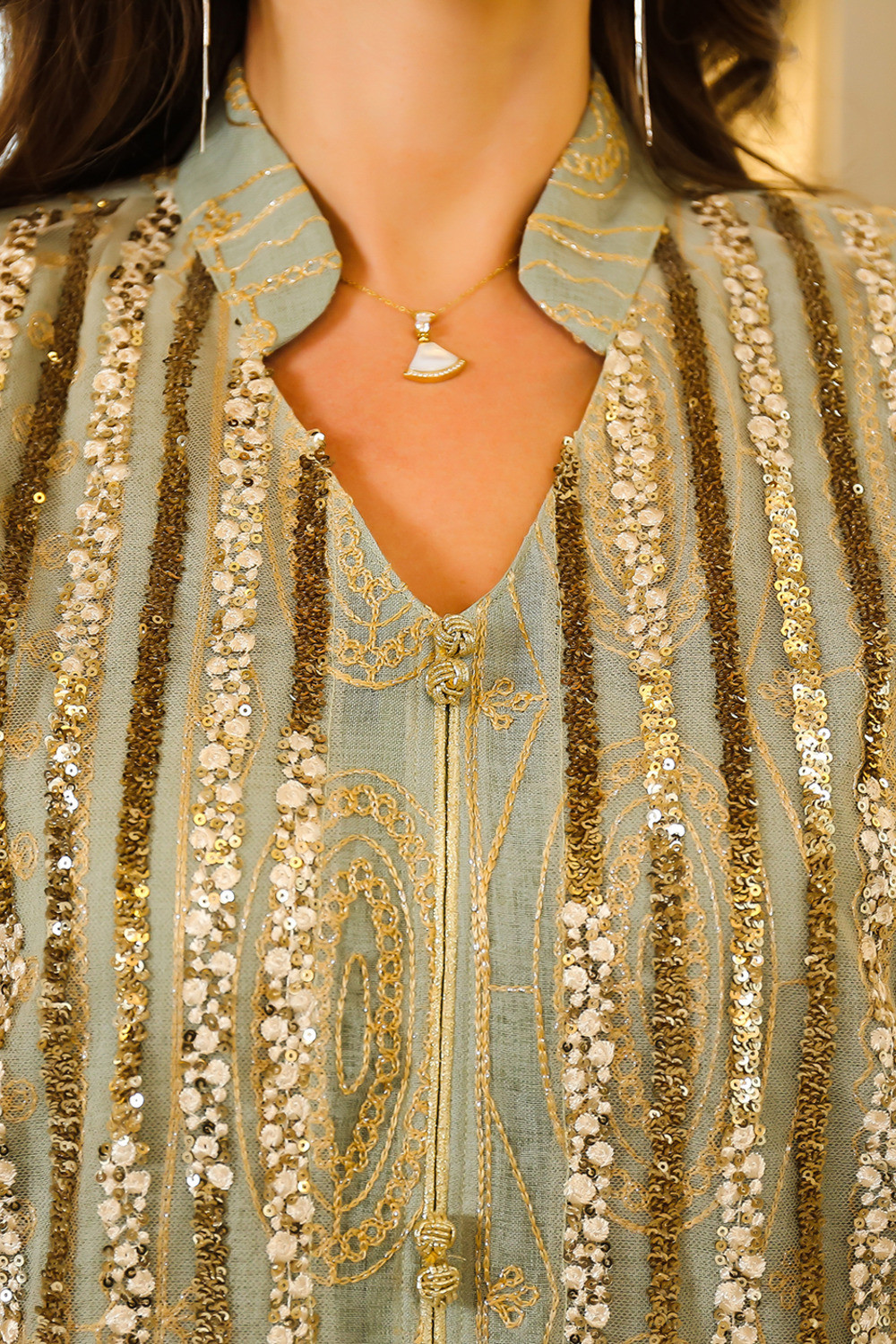 Robe orientale femme Lilas de Perle – Élégance raffinée