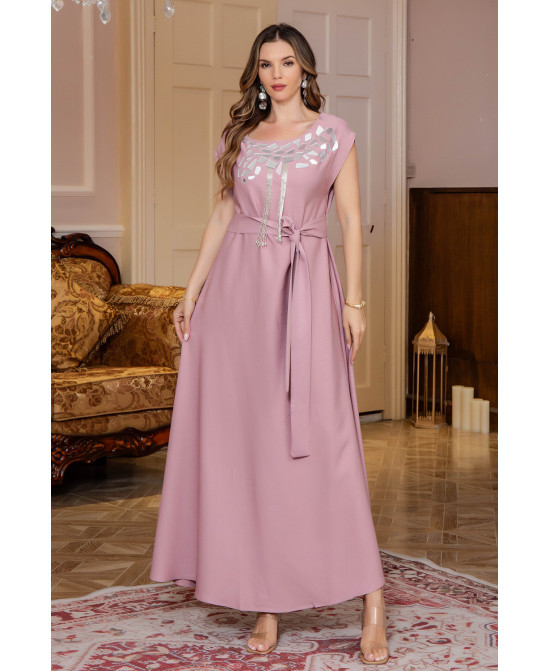 Robe orientale femme Brise de Lilas – Élégance raffinée