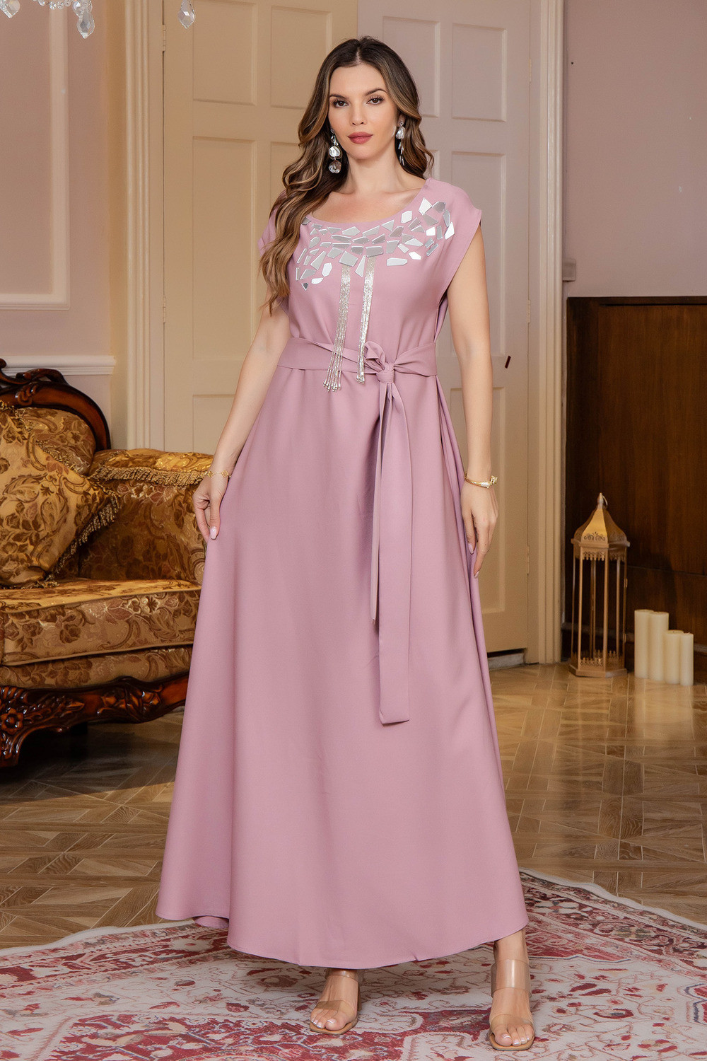 Robe orientale femme Brise de Lilas – Élégance raffinée