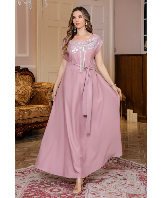 Robe orientale femme Brise de Lilas – Élégance raffinée