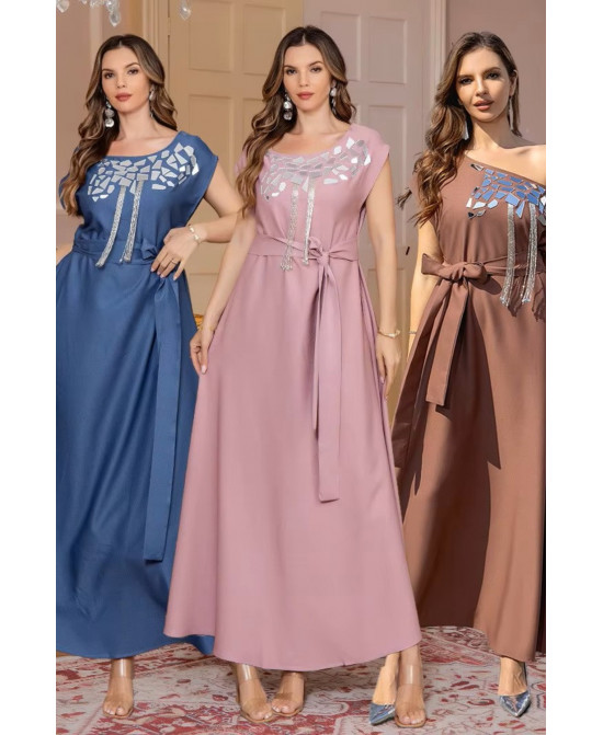 Robe orientale femme Brise de Lilas – Élégance raffinée