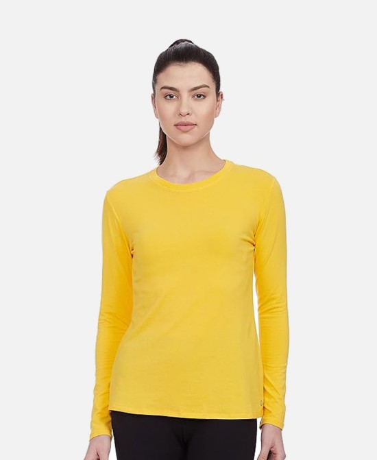 Full Sleeve Round Neck Slim Fit Cotton Tshirt