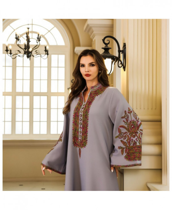 Abaya Élégance Florale vue 10