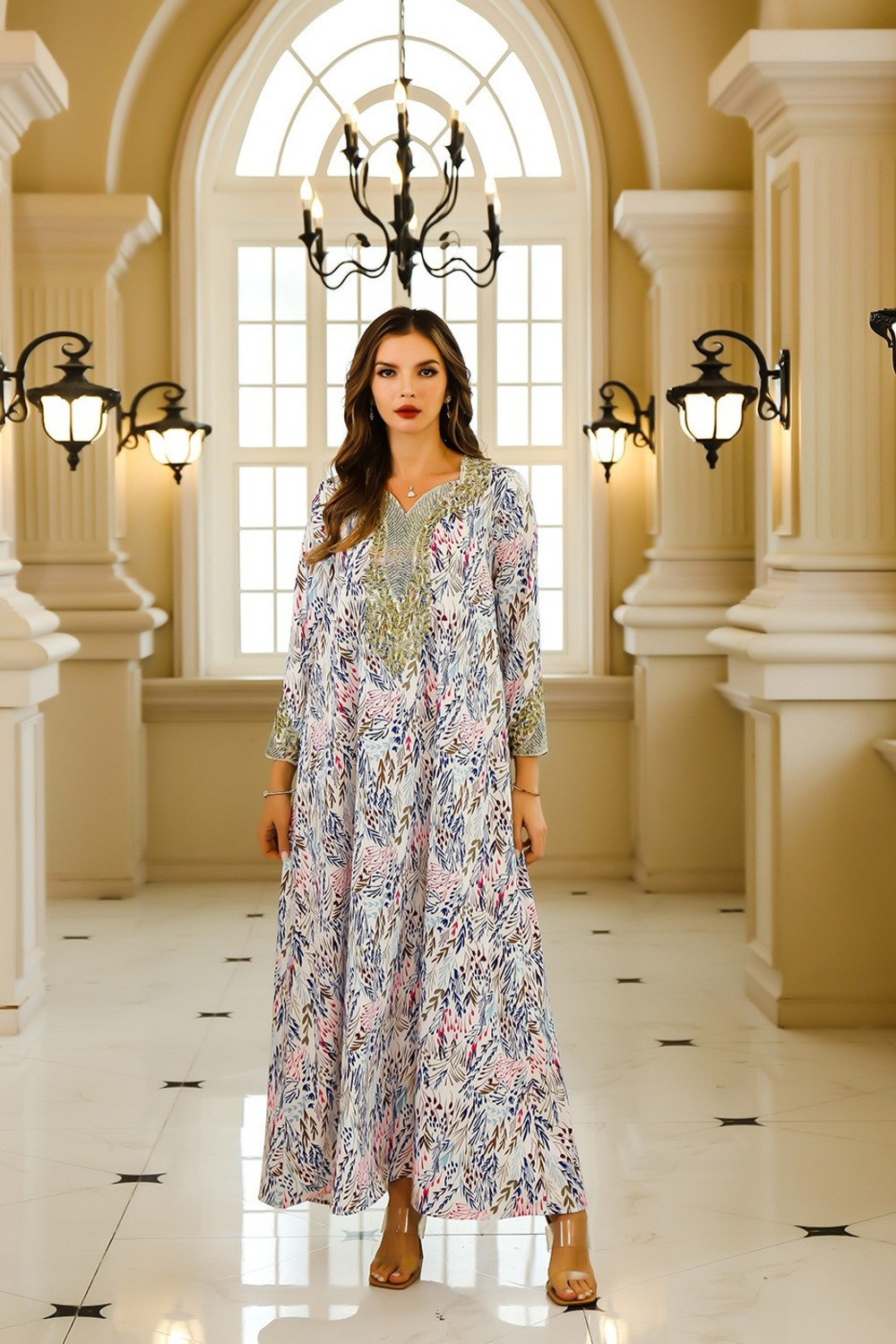 Robe Caftan Élégance Bohème - Zayphir