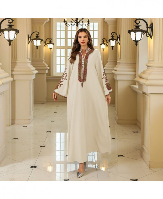 Abaya Élégance Florale vue 11