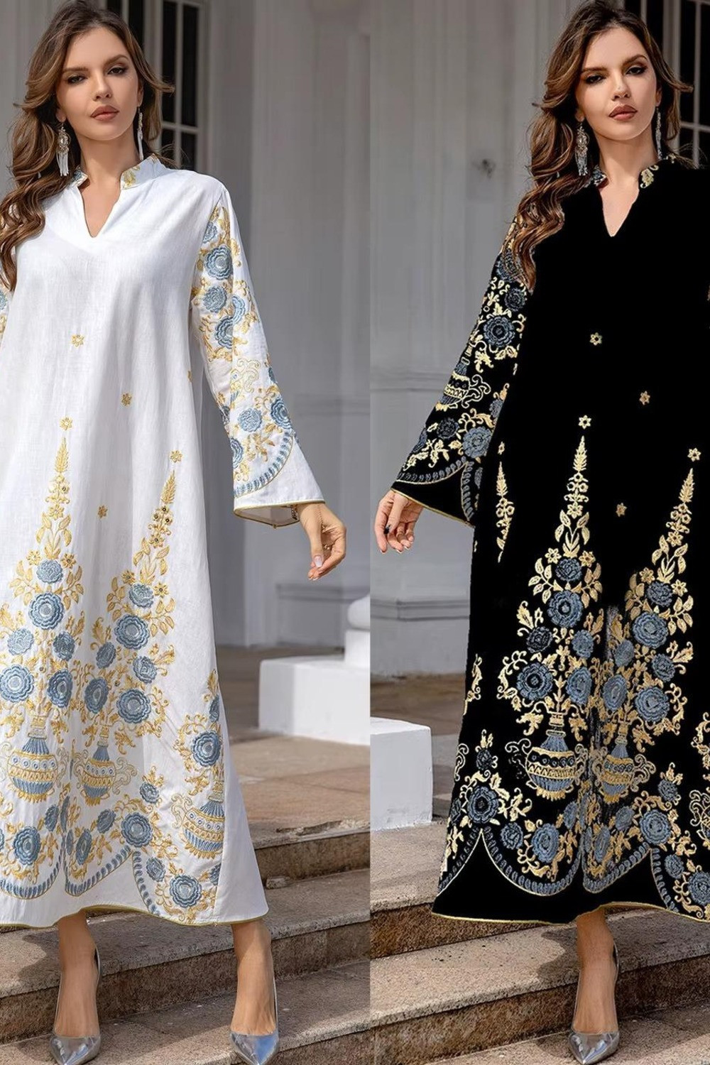 Robe orientale femme Saphir d’Orient – Élégance raffinée