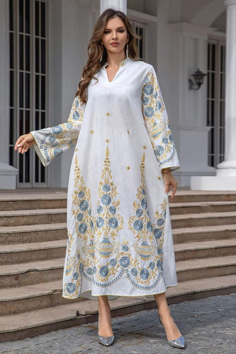 Robe orientale femme Saphir d’Orient – Élégance raffinée