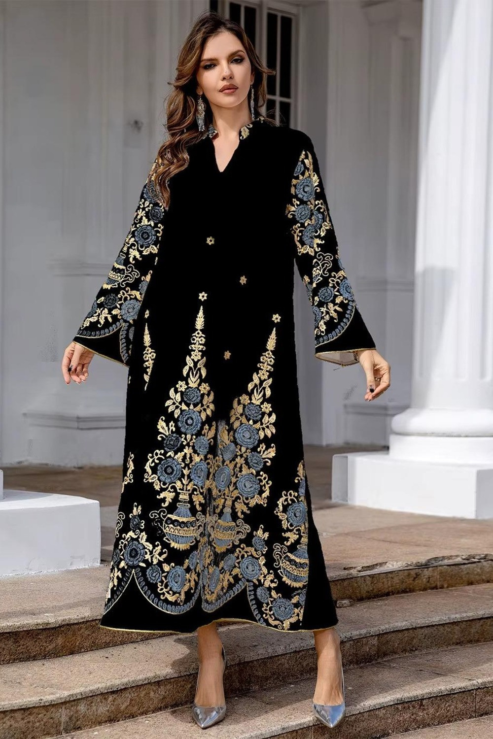 Robe orientale femme Saphir d’Orient – Élégance raffinée