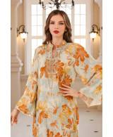 Robe orientale femme Nacre du Sahara – Élégance raffinée