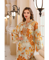 Robe orientale femme Nacre du Sahara – Élégance raffinée