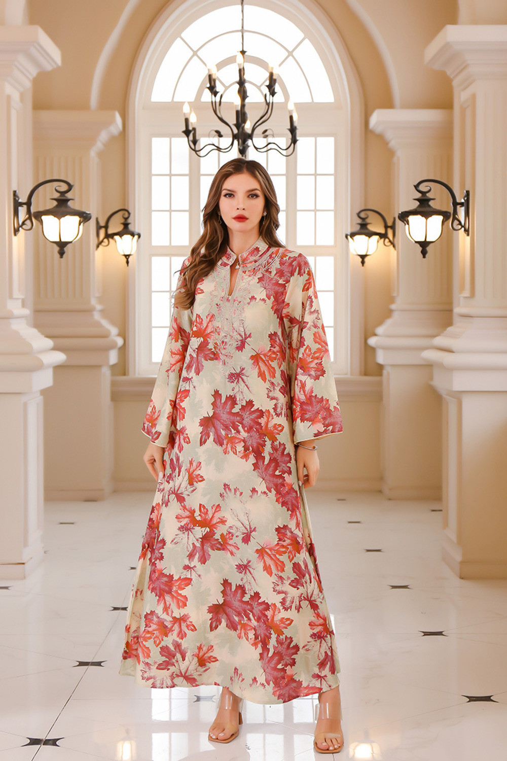 Robe orientale femme Nacre du Sahara – Élégance raffinée