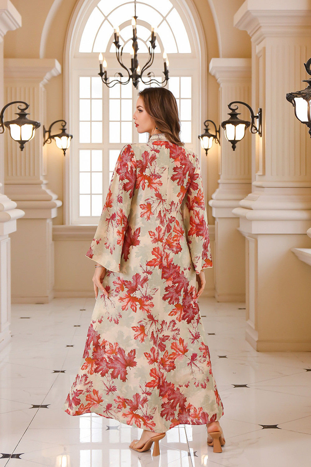 Robe orientale femme Nacre du Sahara – Élégance raffinée