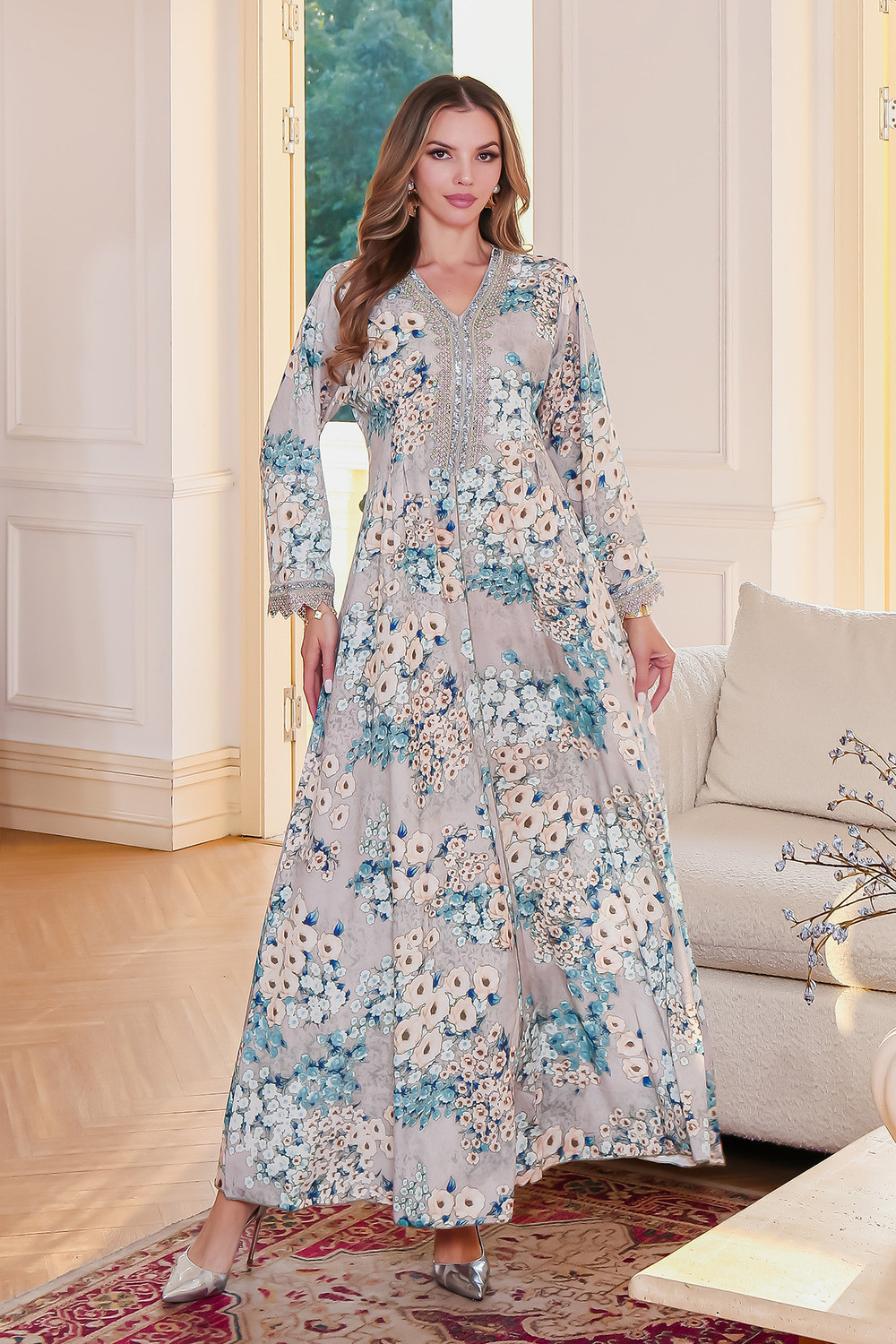 Robe orientale femme Or de Nuit – Élégance raffinée