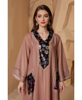 Caftan Élégance Florale - Chic et Confort