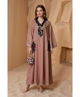 Caftan Élégance Florale - Chic et Confort