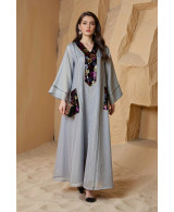 Caftan Élégance Florale - Chic et Confort