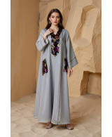 Caftan Élégance Florale - Chic et Confort