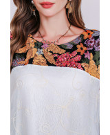 Robe orientale femme Orchidée d’Améthyste – Élégance raffinée