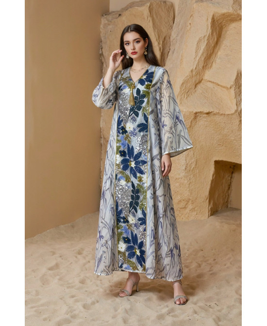 Robe orientale femme Rubis Lumineux du Désert – Élégance raffinée