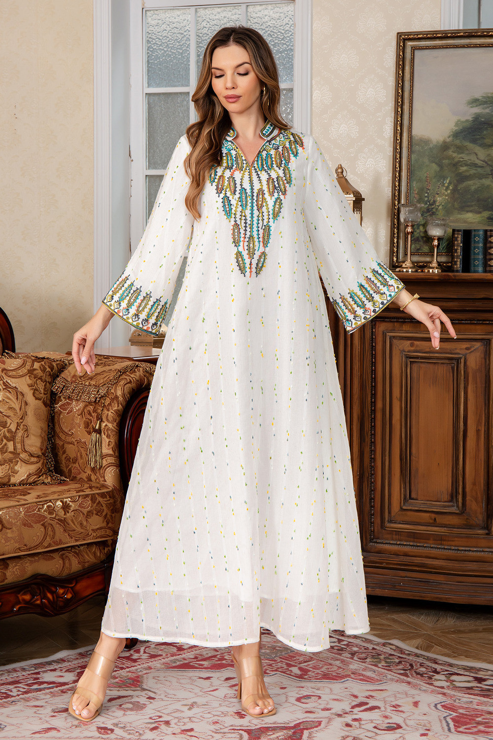 Robe orientale femme Musc Envoûtant d’Orient – Élégance raffinée