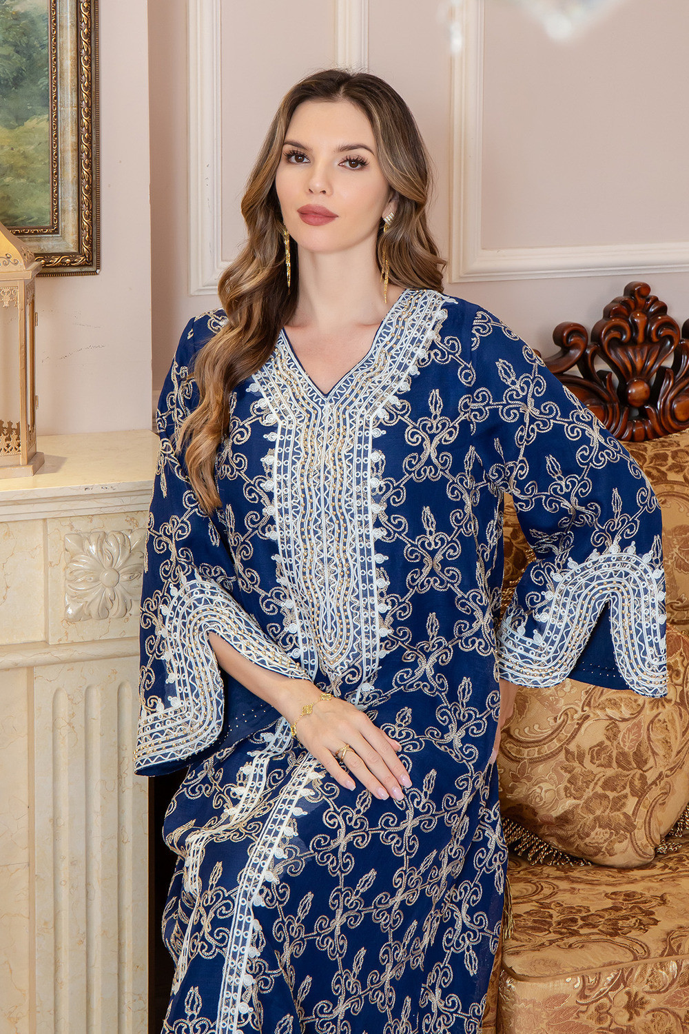 Robe orientale femme Dentelle du Palais – Élégance raffinée