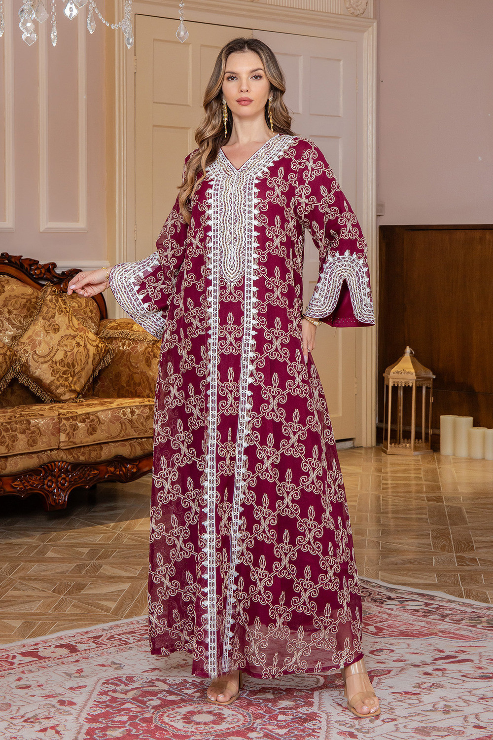 Robe orientale femme Dentelle du Palais – Élégance raffinée