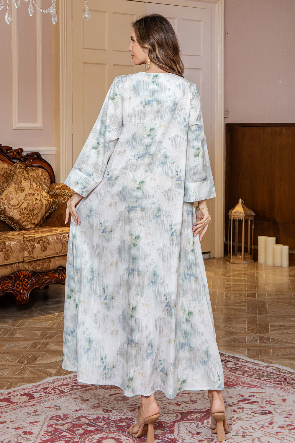 Robe orientale femme Brume de Soie – Élégance raffinée