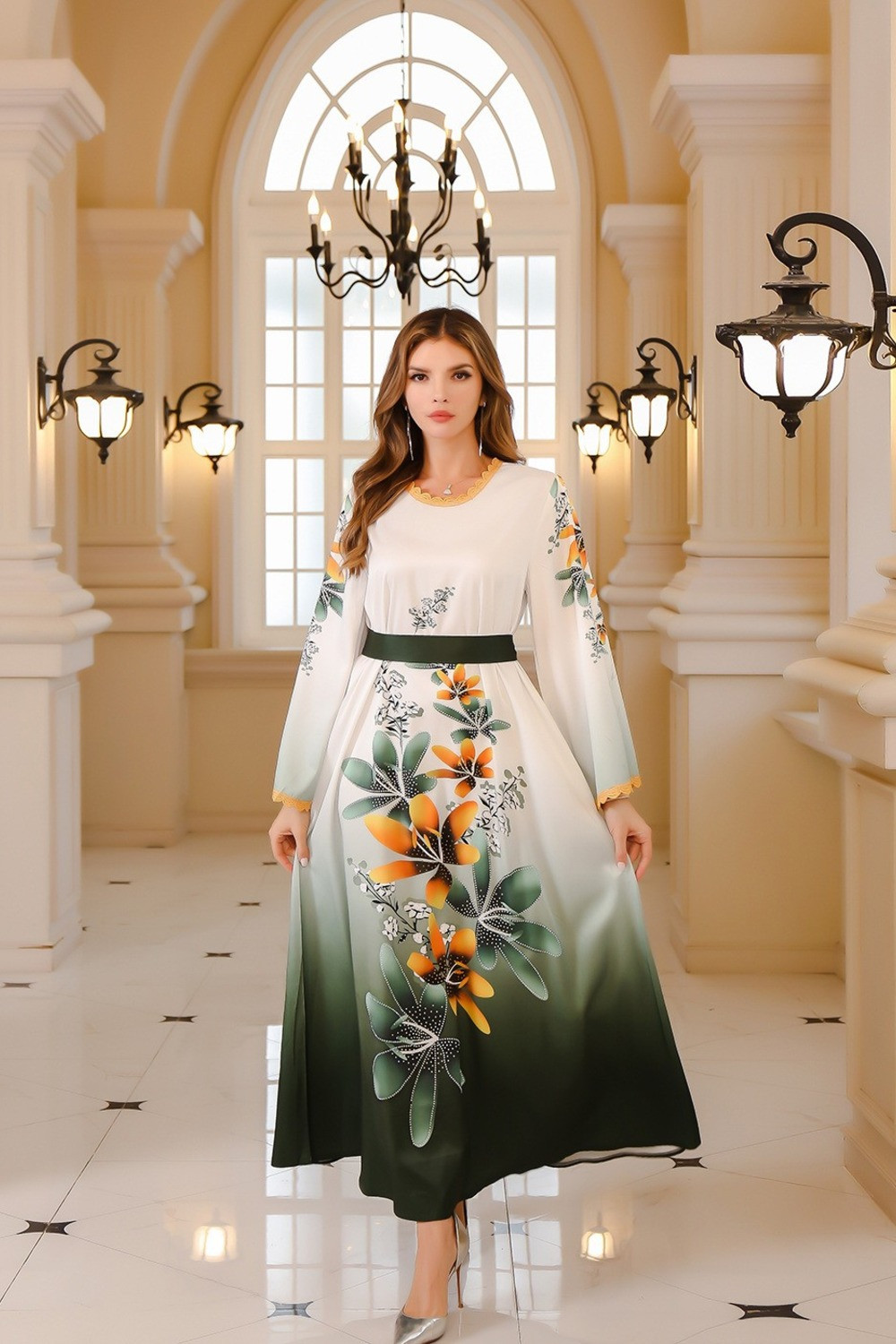 Robe Élégance Florale - Style Méditerranéen