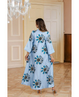 Robe orientale femme Jardin Papillon – Élégance raffinée