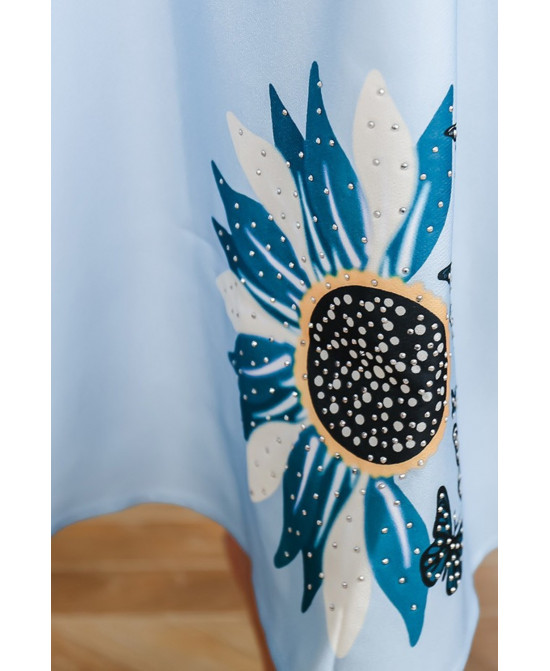 Robe orientale femme Jardin Papillon – Élégance raffinée