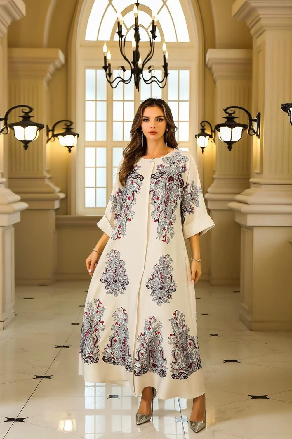 Robe orientale femme Émeraude Andalouse – Élégance raffinée