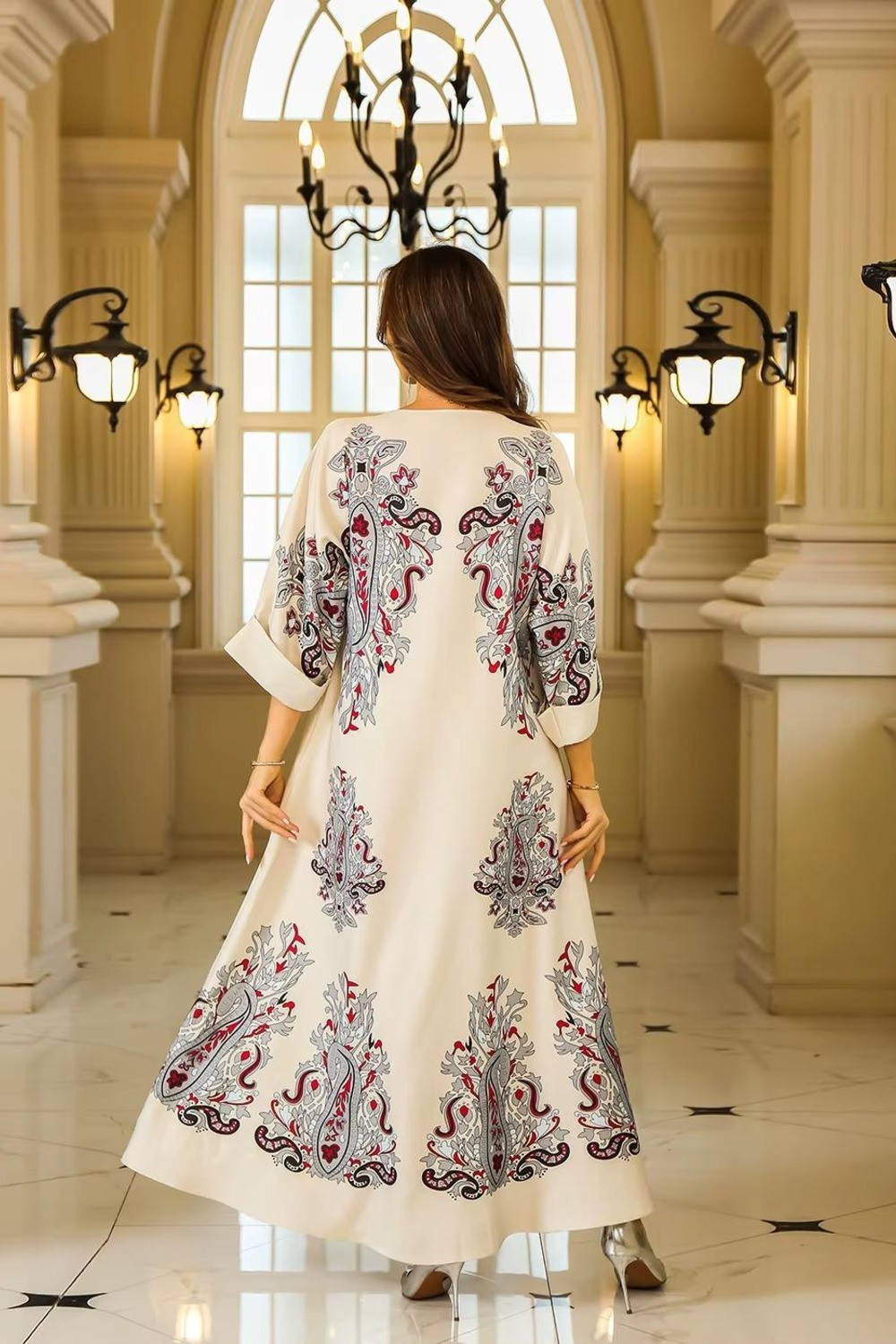 Robe orientale femme Émeraude Andalouse – Élégance raffinée