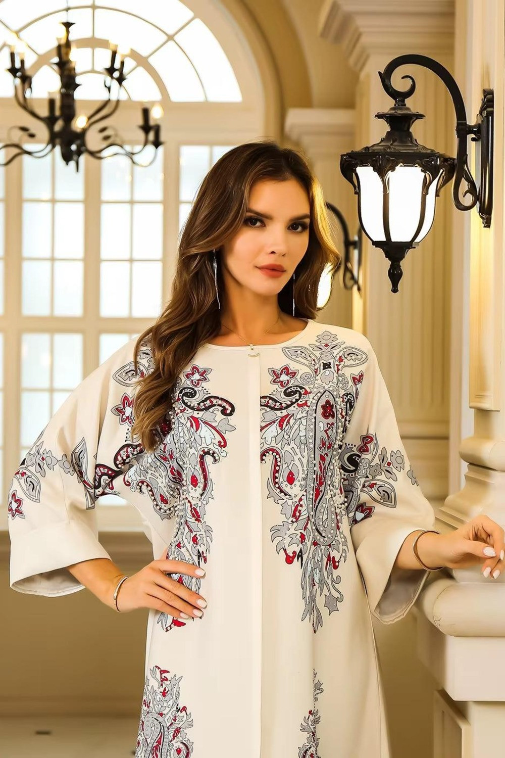 Robe orientale femme Émeraude Andalouse – Élégance raffinée