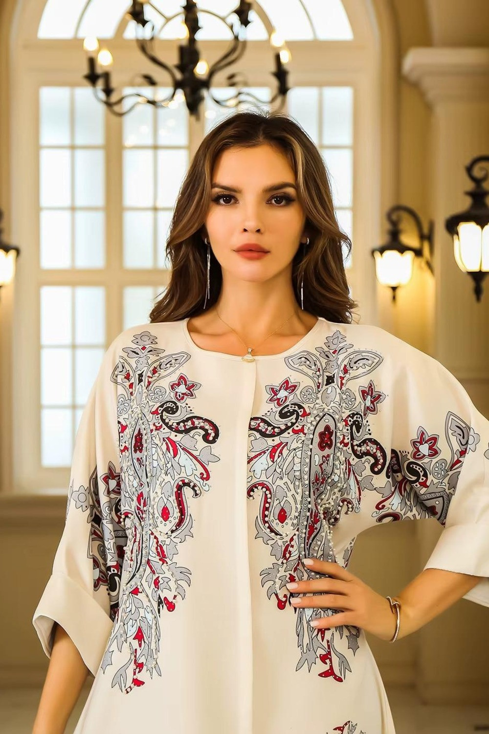 Robe orientale femme Émeraude Andalouse – Élégance raffinée