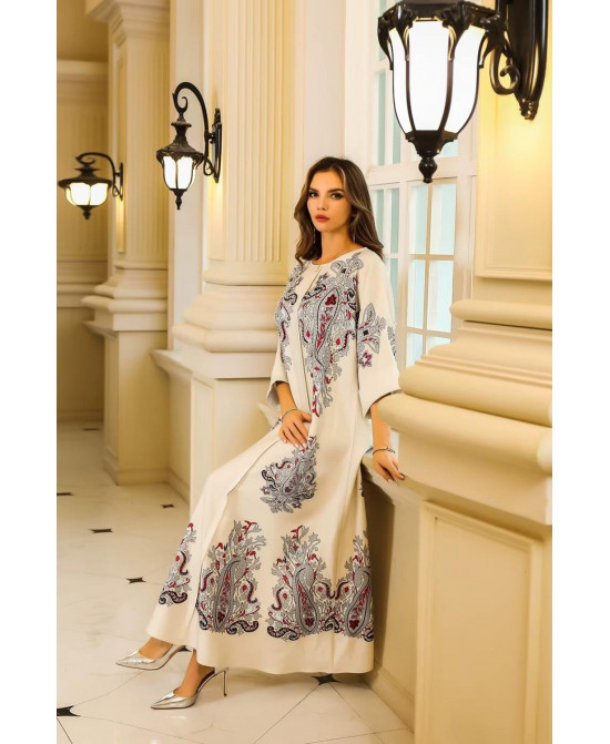 Robe orientale femme Émeraude Andalouse – Élégance raffinée