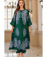 Robe orientale femme Émeraude Andalouse – Élégance raffinée