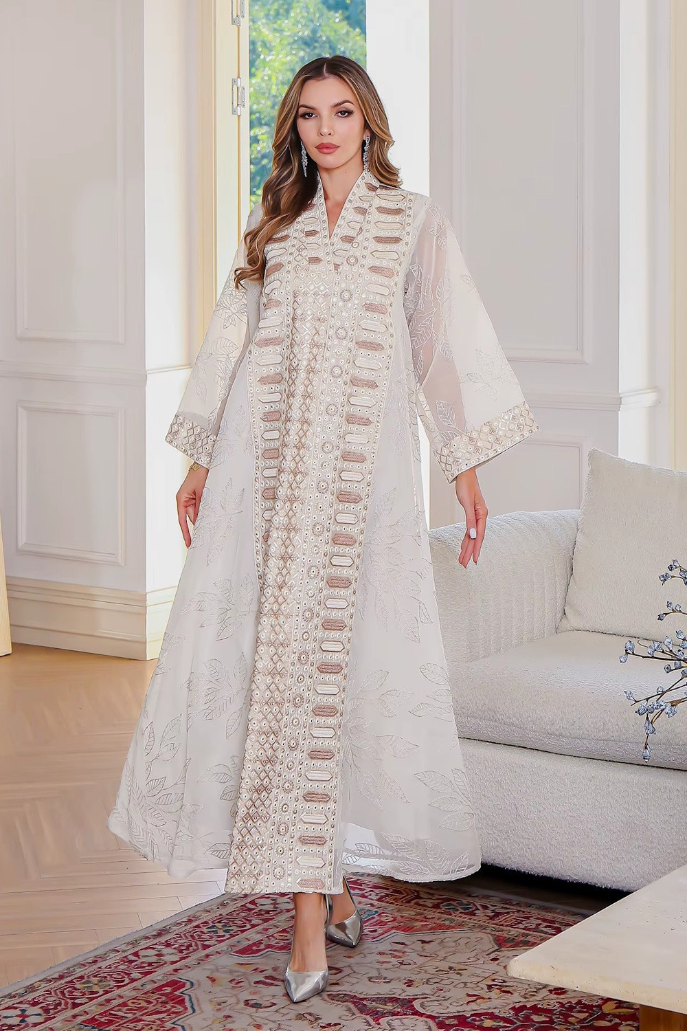 Robe orientale femme Or de Samarcande – Élégance raffinée