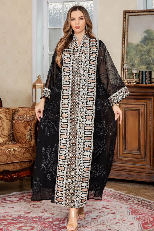 Robe orientale femme Or de Samarcande – Élégance raffinée