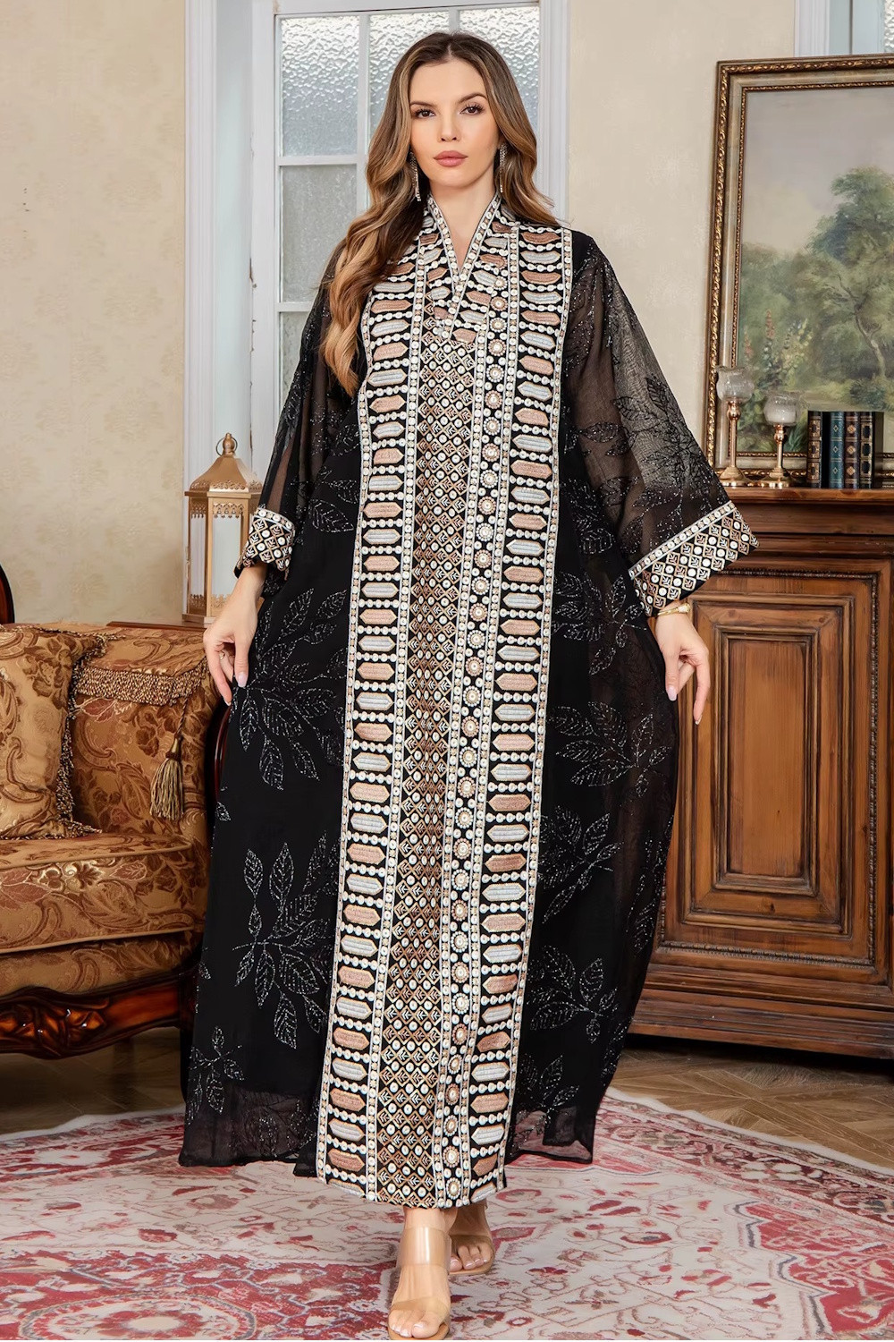 Robe orientale femme Or de Samarcande – Élégance raffinée