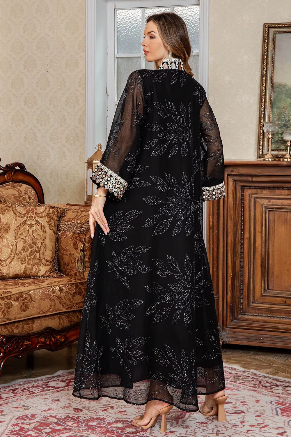 Robe orientale femme Or de Samarcande – Élégance raffinée