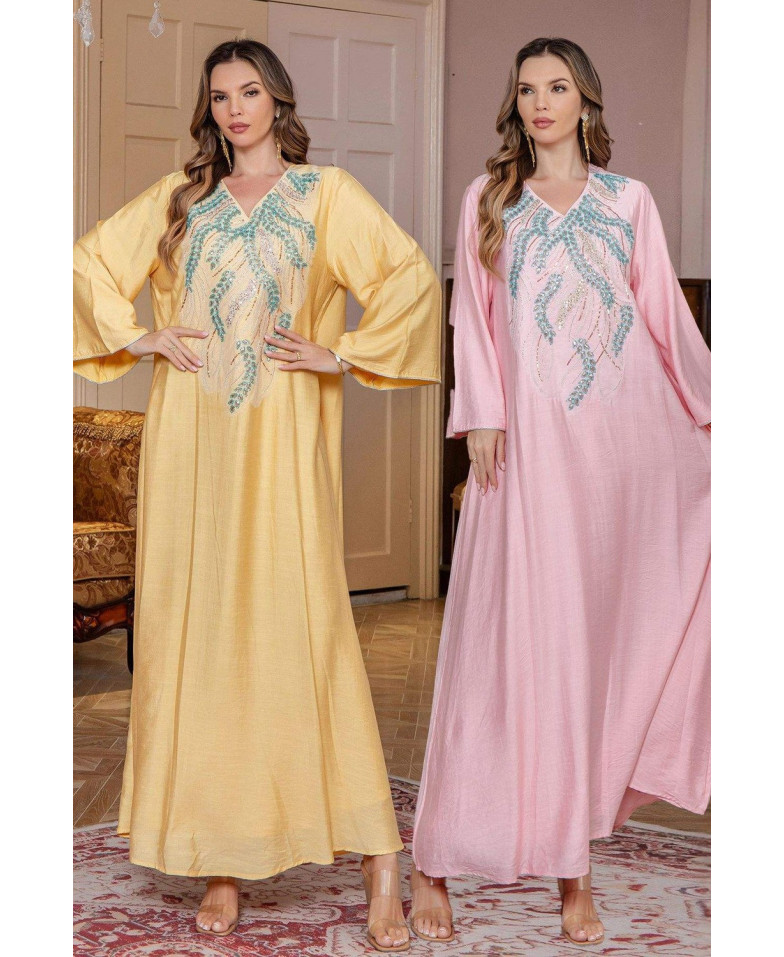 Robe orientale femme Satin Impérial – Élégance raffinée