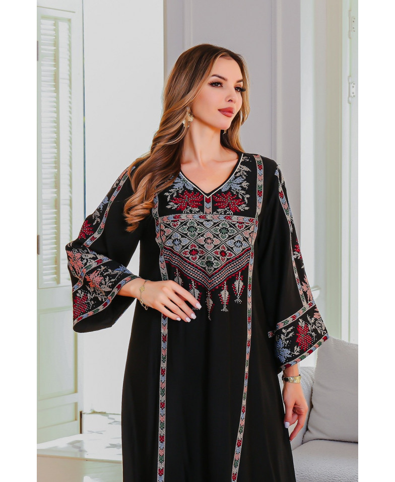 Robe orientale femme Rubis de Cour – Élégance raffinée