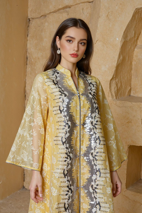 Robe orientale femme Jardin de Lumière – Élégance raffinée